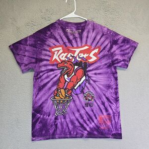 Toronto Raptors‎ Mitchell and Ness Shirt Mens M NBA Basketball Tie Dye Classic